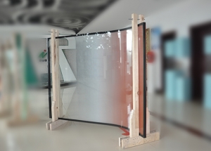 济南超大板平弯复合节能中空玻璃
